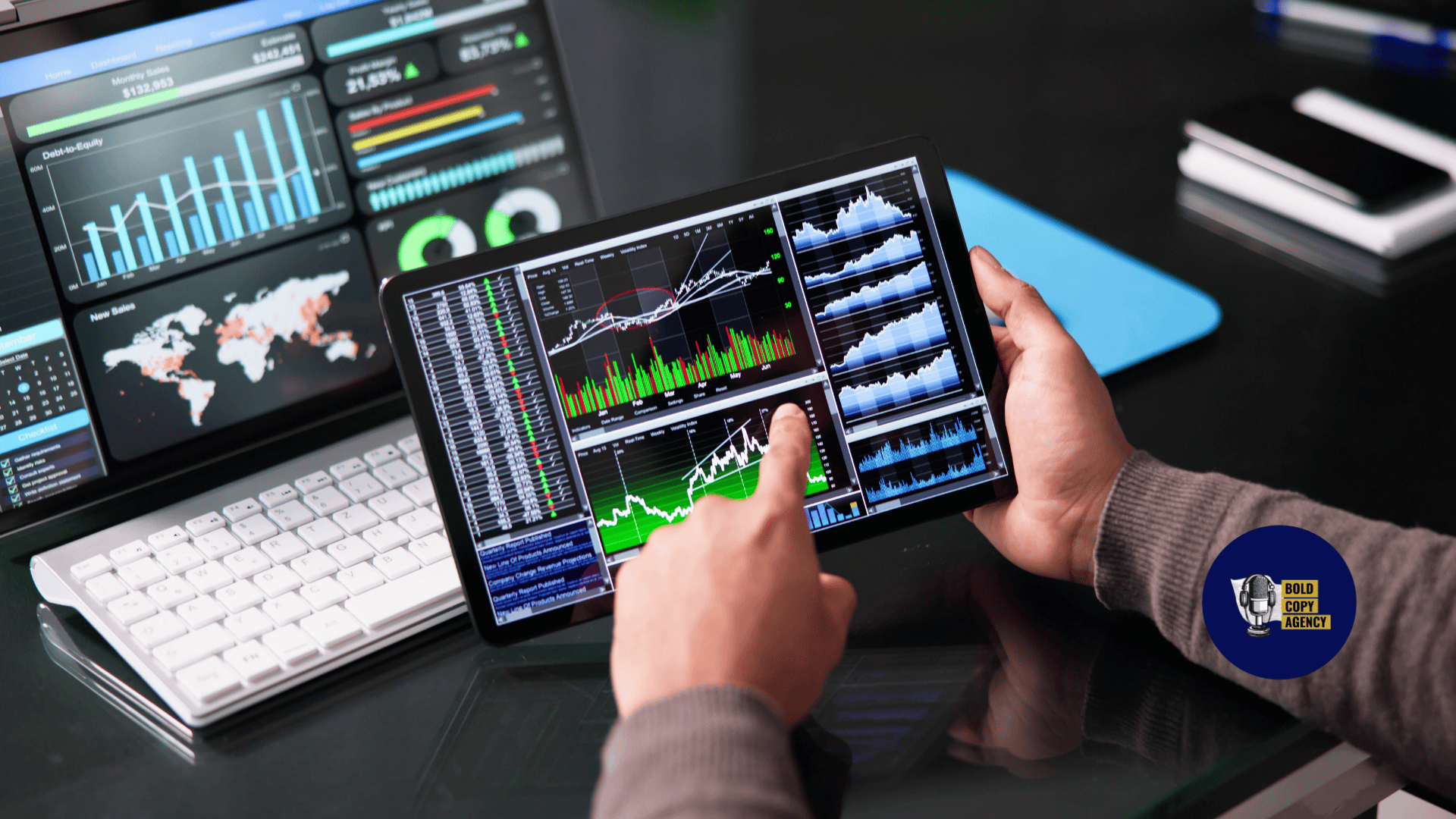 Automation dashboard driving small business growth with analytics—used by Bold Copy Agency, led by veteran strategist Russell Otway.